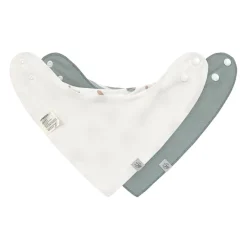Lot de 2 bavoirs bandanas imperméable Tiny Team Dog