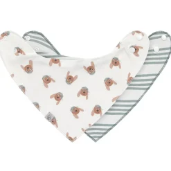Lot de 2 bavoirs bandanas imperméable Tiny Team Dog