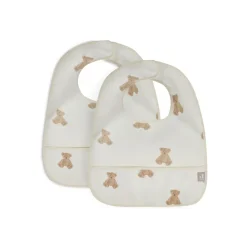 Lot de 2 bavoirs imperméables Teddy Bear