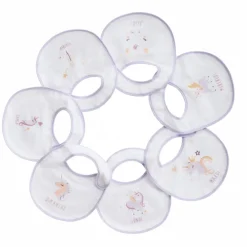 Lot de 7 bavoirs Licorne