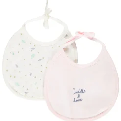 Lot de 2 bavoirs à nouer en jersey Little Deer
