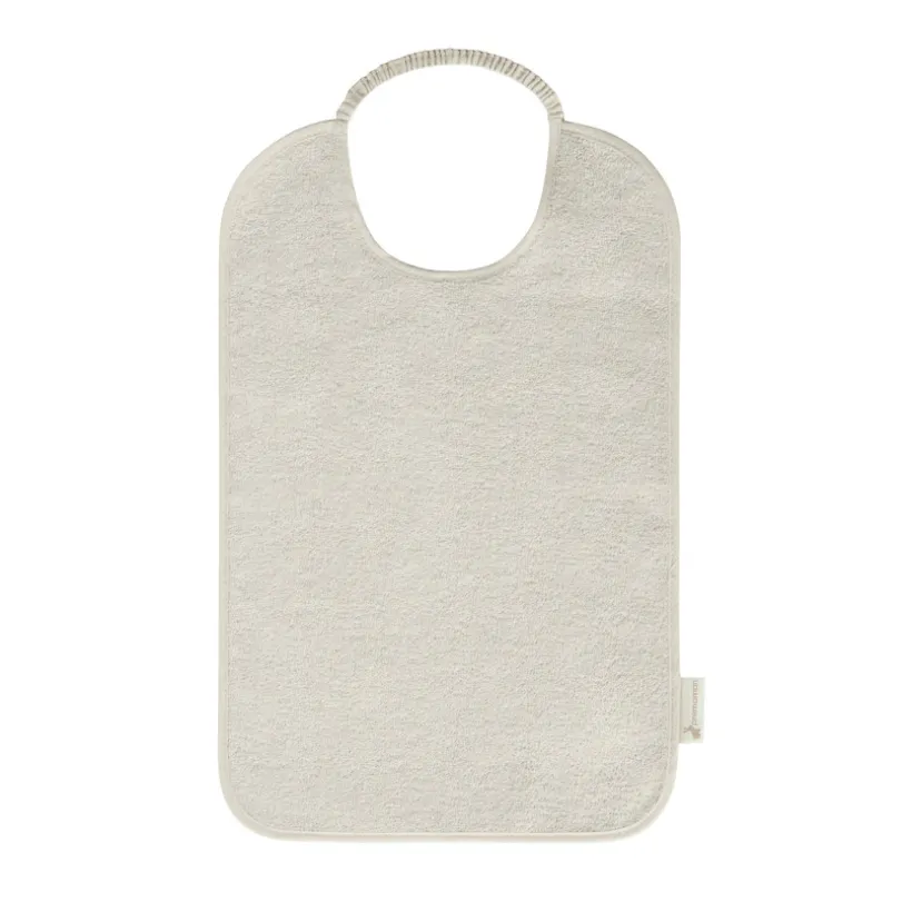 Lot de 3 bavoirs éponge à enfiler beige
