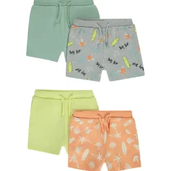 Lot de 4 bermudas fantaisie pour bébé garçon