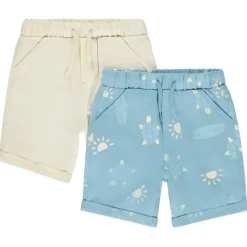 Lot de 2 bermudas molleton fantaisie pour bébé garçon