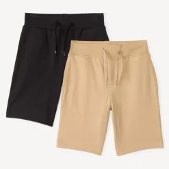 Lot de 2 bermudas unis en maille
