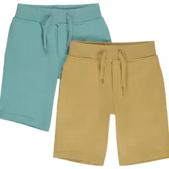 Lot de 2 bermudas unis pour garçon