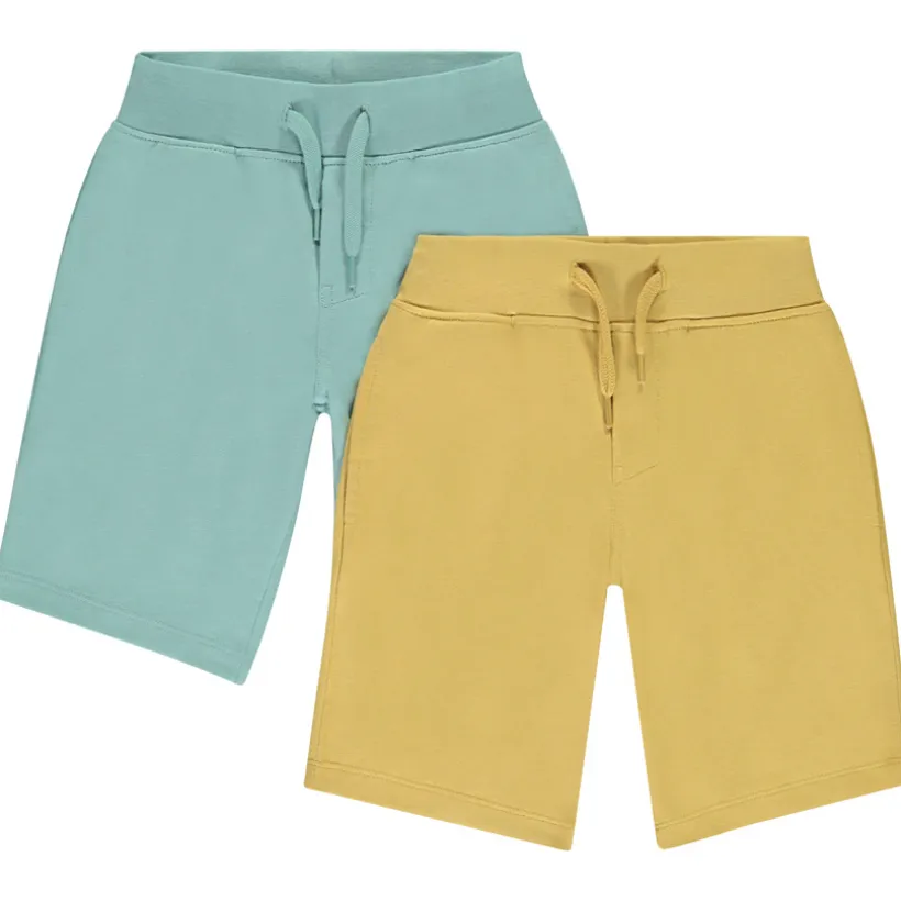Lot de 2 bermudas unis pour garçon