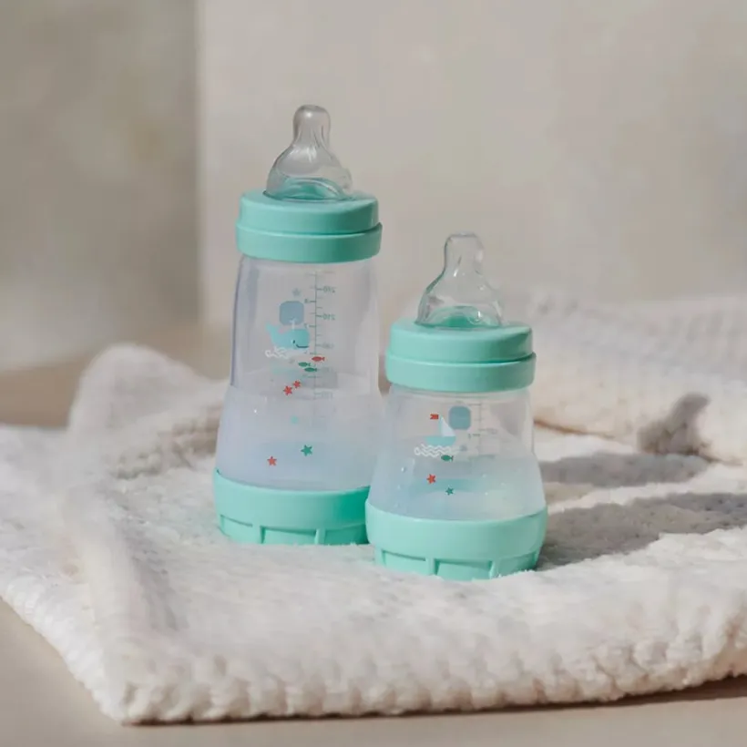 Lot de 2 biberon Easy Start anti-colique 260 ml menthe/coton