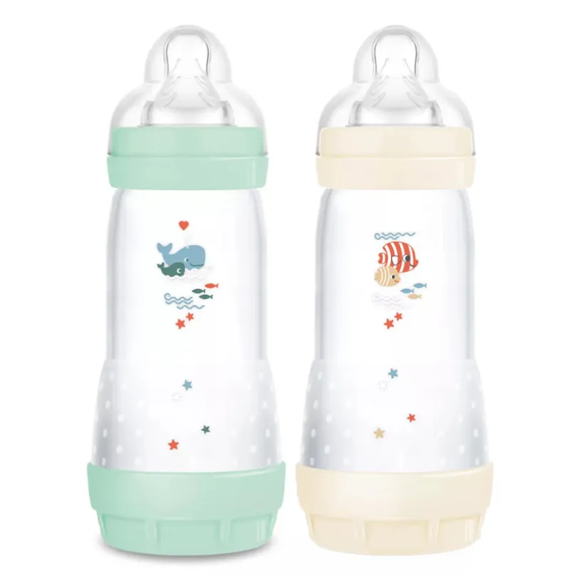 Lot de 2 biberon Easy Start anti-colique 320 ml menthe/coton