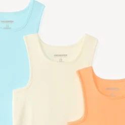 Lot de 3 bodies débardeurs uni pour bébé garçon