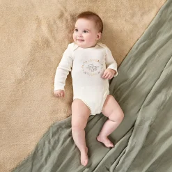 Lot de 7 bodies fantaisie en maille côte pour bébé fille