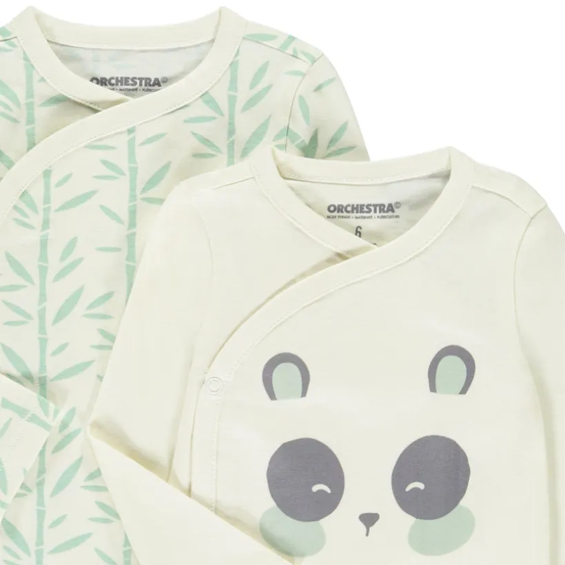 Lot de 5 bodies fantaisie pour bébé garçon avec ouvertures différentes selon l'âge