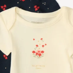 Lot de 7 bodies manches courtes fantaisie pour bébé fille