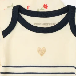 Lot de 7 bodies manches courtes fantaisie pour bébé fille