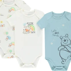 Lot de 7 bodies manches courtes motifs marins pour bébé garçon avec ouvertures différentes selon l'âge