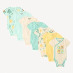 Lot de 3 bodies manches courtes Batman Warner pour bébé garçon avec ouvertures différentes selon l'âge
