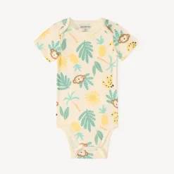 Lot de 3 bodies manches courtes Batman Warner pour bébé garçon avec ouvertures différentes selon l'âge