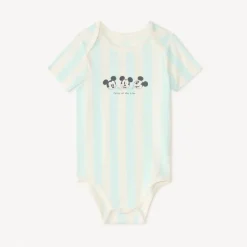 Lot de 2 bodies manches courtes oursons pour bébé garçon