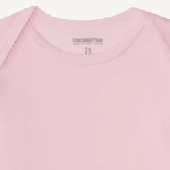 Lot de 5 bodies manches longues unis pour bébé fille