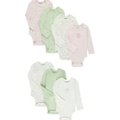 Lot de 3 bodies manches longues à col roulé pour bébé fille