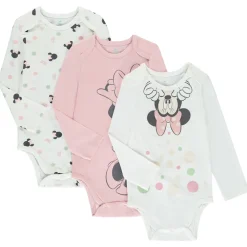 Lot de 7 bodies manches longues printés pour bébé