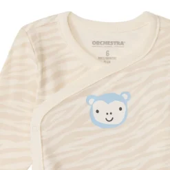 Lot de 5 bodies manches longues fantaisie pour bébé garçon avec ouvertures différentes selon l'âge
