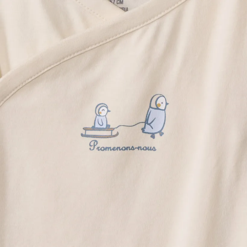 Lot de 7 bodies manches longues fantaisie pour bébé garçon avec ouvertures différentes selon l'âge