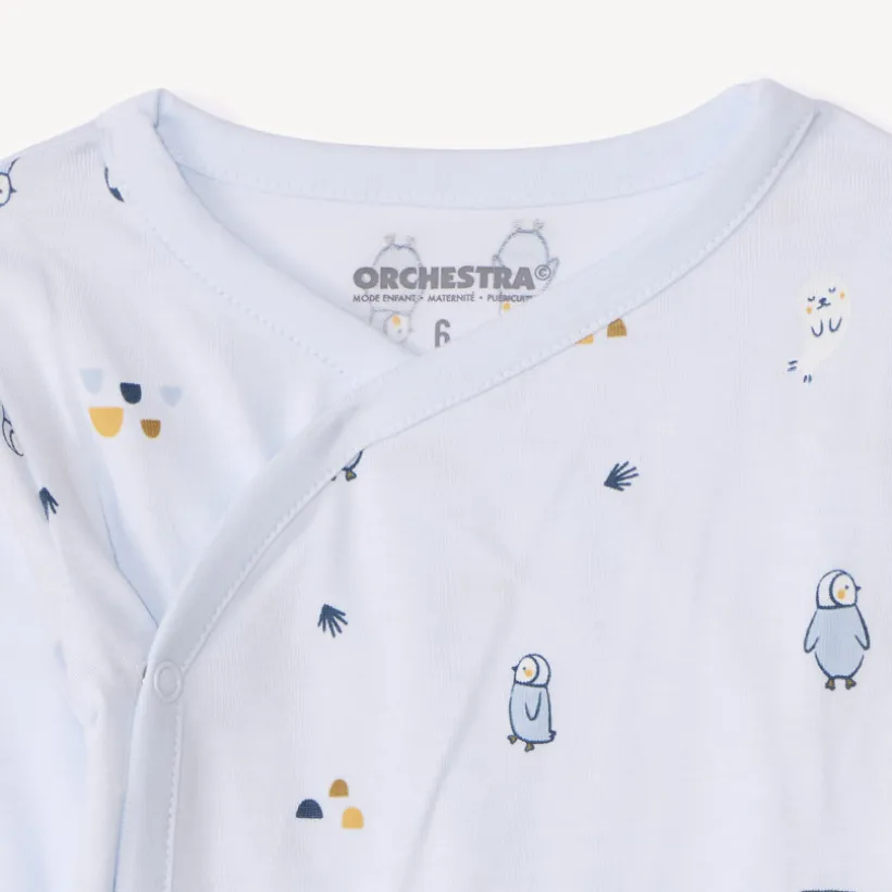 Lot de 7 bodies manches longues fantaisie pour bébé garçon avec ouvertures différentes selon l'âge