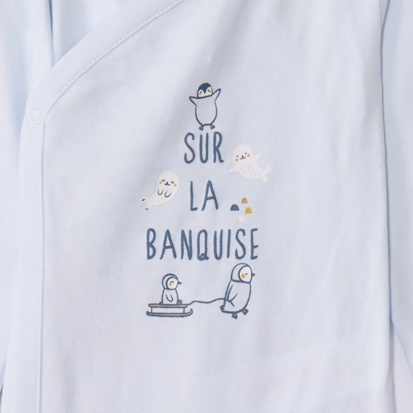 Lot de 7 bodies manches longues fantaisie pour bébé garçon avec ouvertures différentes selon l'âge