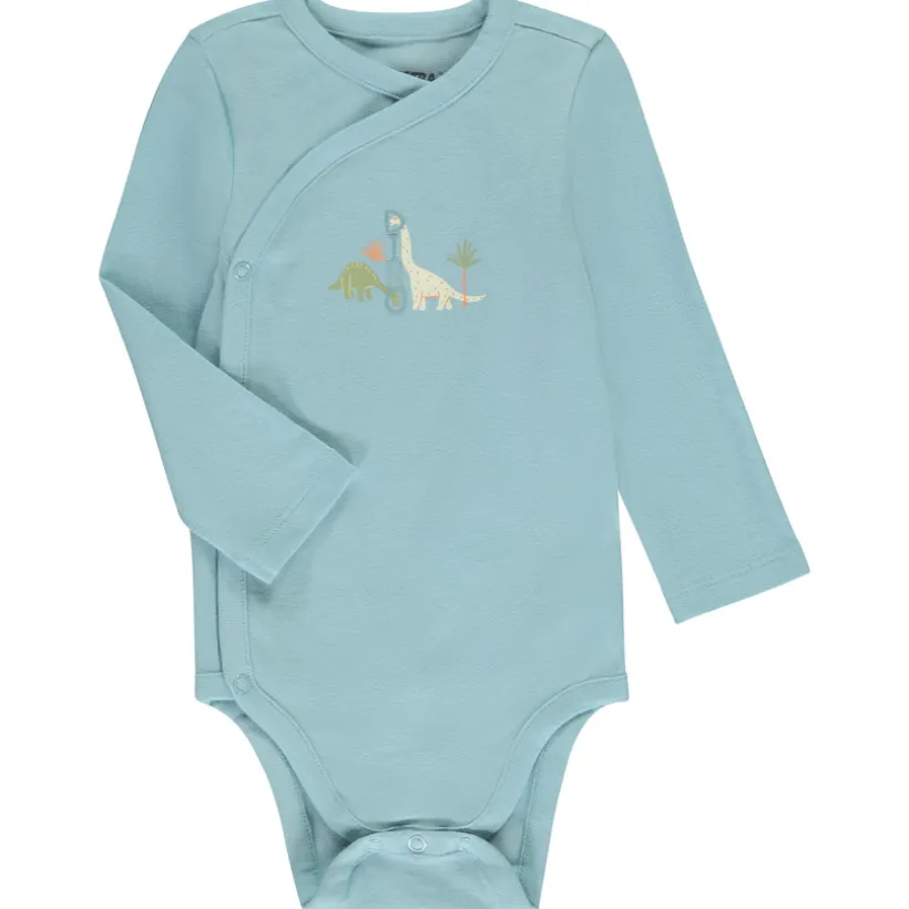 Lot de 5 bodies manches longues fantaisie pour bébé garçon avec ouvertures différentes selon l'âge