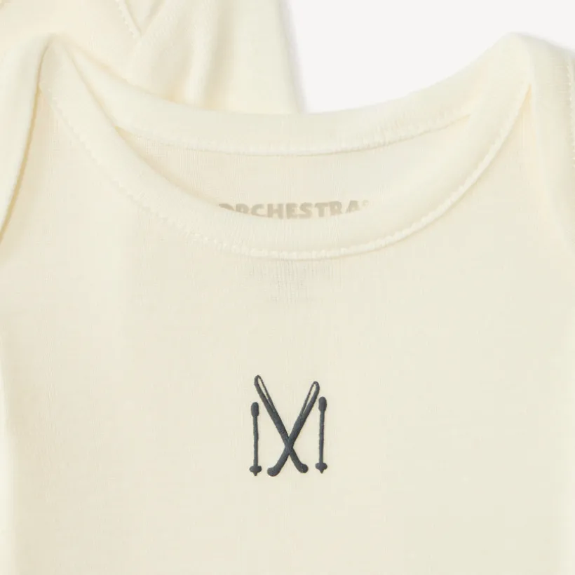 Lot de 7 bodies manches longues motifs ski pour bébé