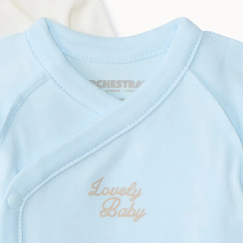 Lot de 7 bodies manches longues motifs Artic pour bébé garçon avec ouvertures différentes selon l'âge