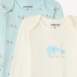 Lot de 7 bodies manches longues fantaisie pour bébé garçon