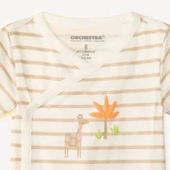Lot de 5 bodies motifs safari fantaisie pour bébé garçon (ouvertures différentes selon l'âge)
