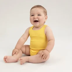 Lot de 3 bodies sans manches en coton pour bébé garçon à logo printé