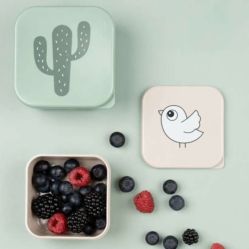 Lot de 3 boîtes à goûter Lalee Sable