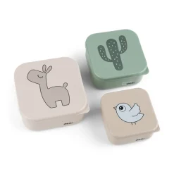 Lot de 3 boîtes à goûter Lalee Sable