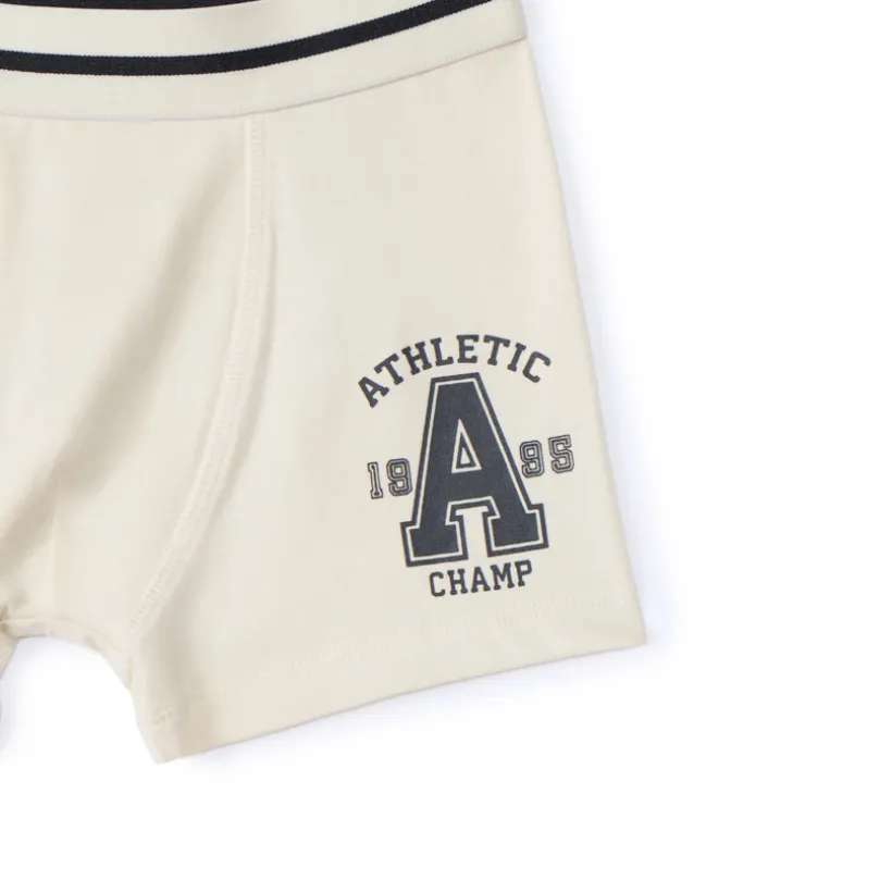 Lot de 5 boxers rayés et unis pour garçon