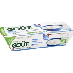 Lot de 2 brassés nature 100g