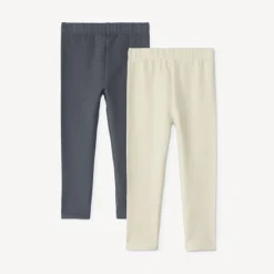 Lot de 2 caleçons en molleton uni pour bébé fille