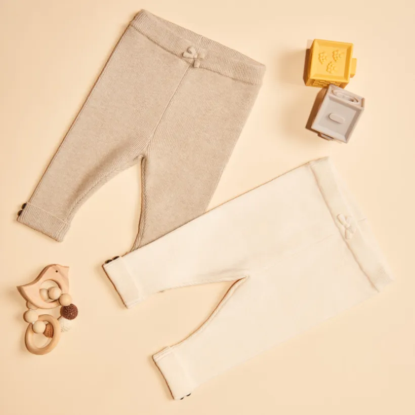 Lot de caleçons en tricot côtelé pour bébé fille