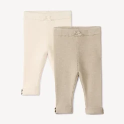 Lot de 2 caleçons en tricot uni pour bébé