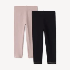 Lot de 2 caleçons longs unis pour bébé fille