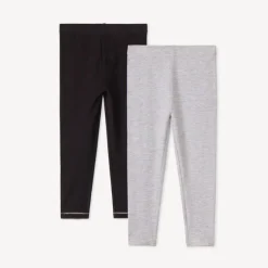 Lot de 2 caleçons longs unis pour bébé fille