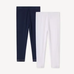 Lot de 2 caleçons longs unis pour bébé fille