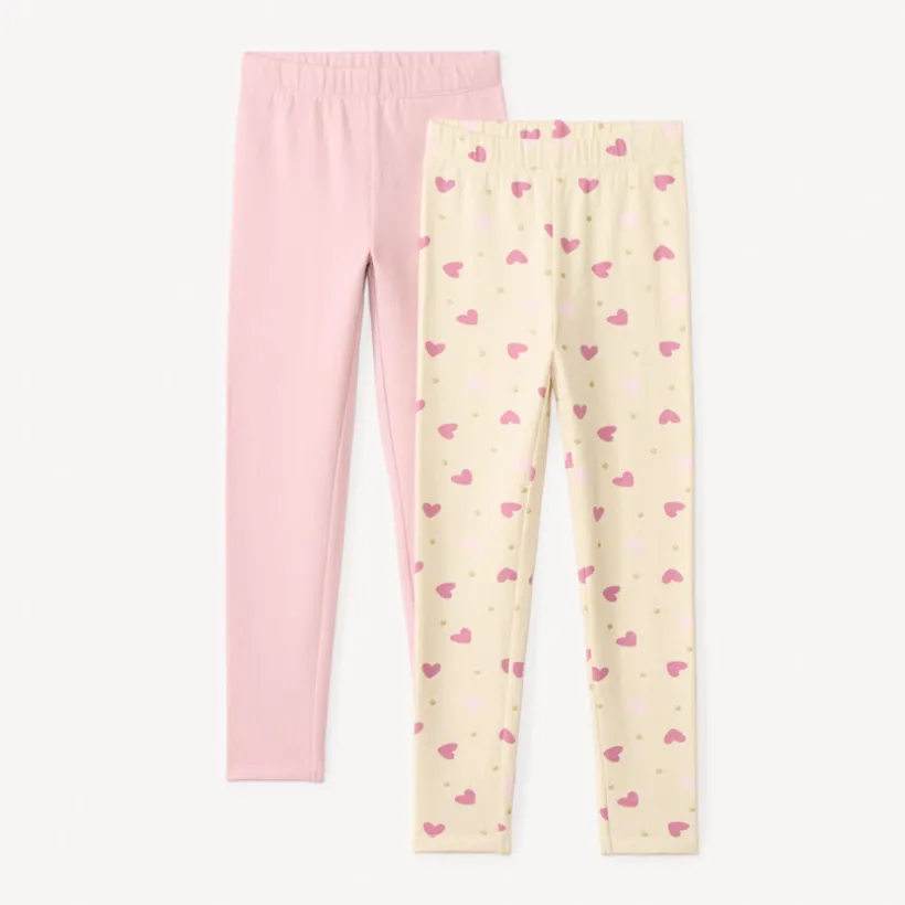 Lot de 2 caleçons molletonnés pour fille