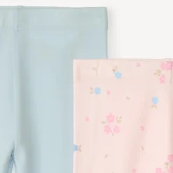 Lot de 2 caleçons uni et imprimé pour bébé fille