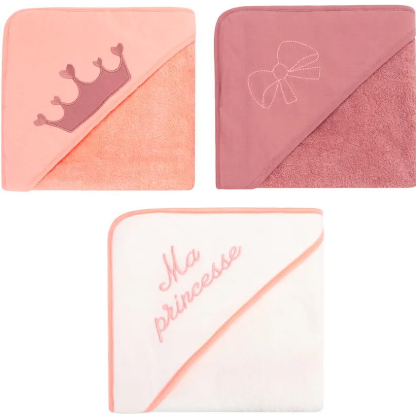Lot de 3 capes de bain Princesse