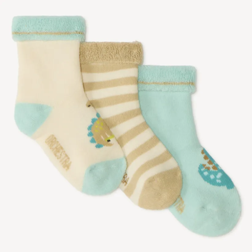 Lot de 3 chaussettes bouclettes pour bébé garçon