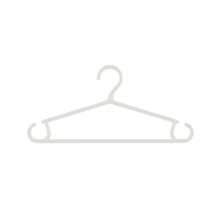 Lot de 6 cintres pour bébé - Blanc